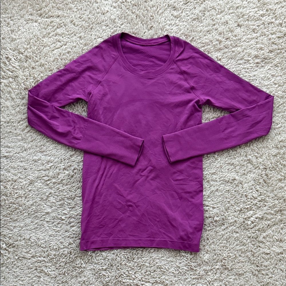 lululemon athletica Purple Long Sleeve Tee